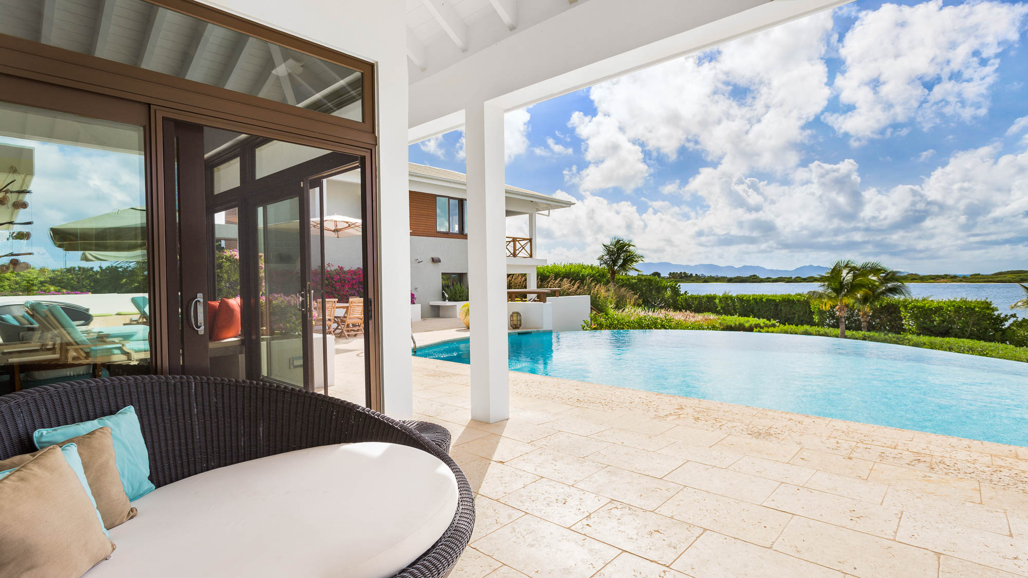 Outdoor terrace seating